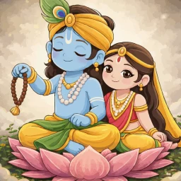 Значок Radha Naam Jap Counter: Sadhna